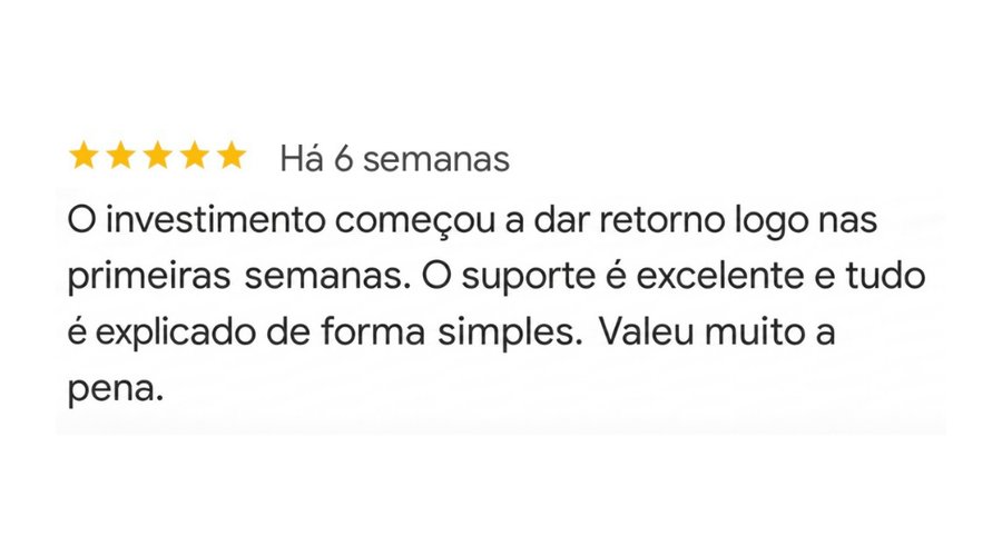 Depoimento de cliente