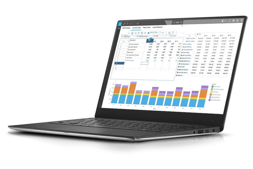 Notebook com gestão do negócio